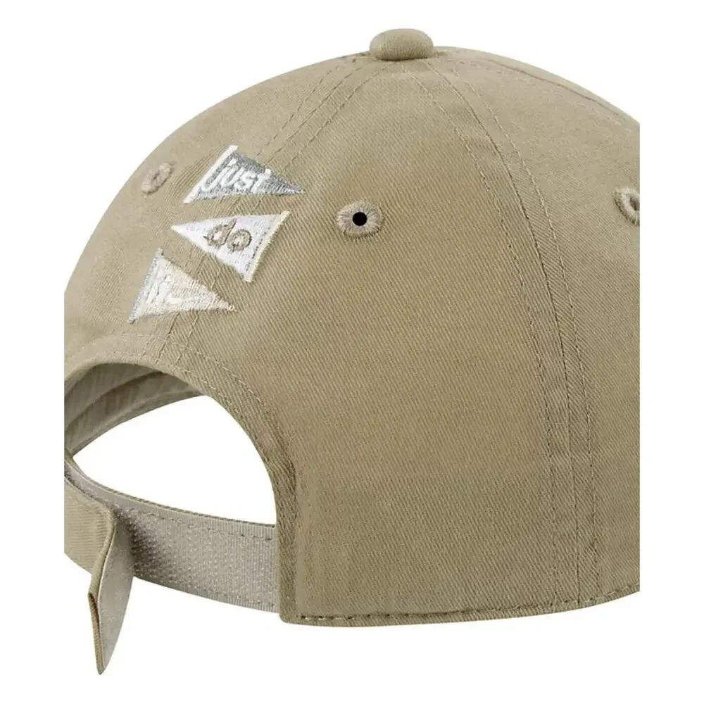 Nike Kids Khaki Baseball Cap (4-7) Club Hat Adjustable Strapback Just Do It Logo